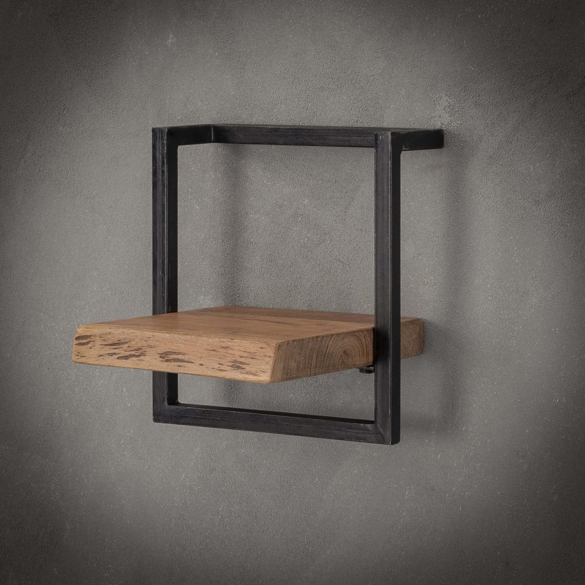 Wandplank Edge | 30x25x30 cm | massief acacia | naturel - Afbeelding 2