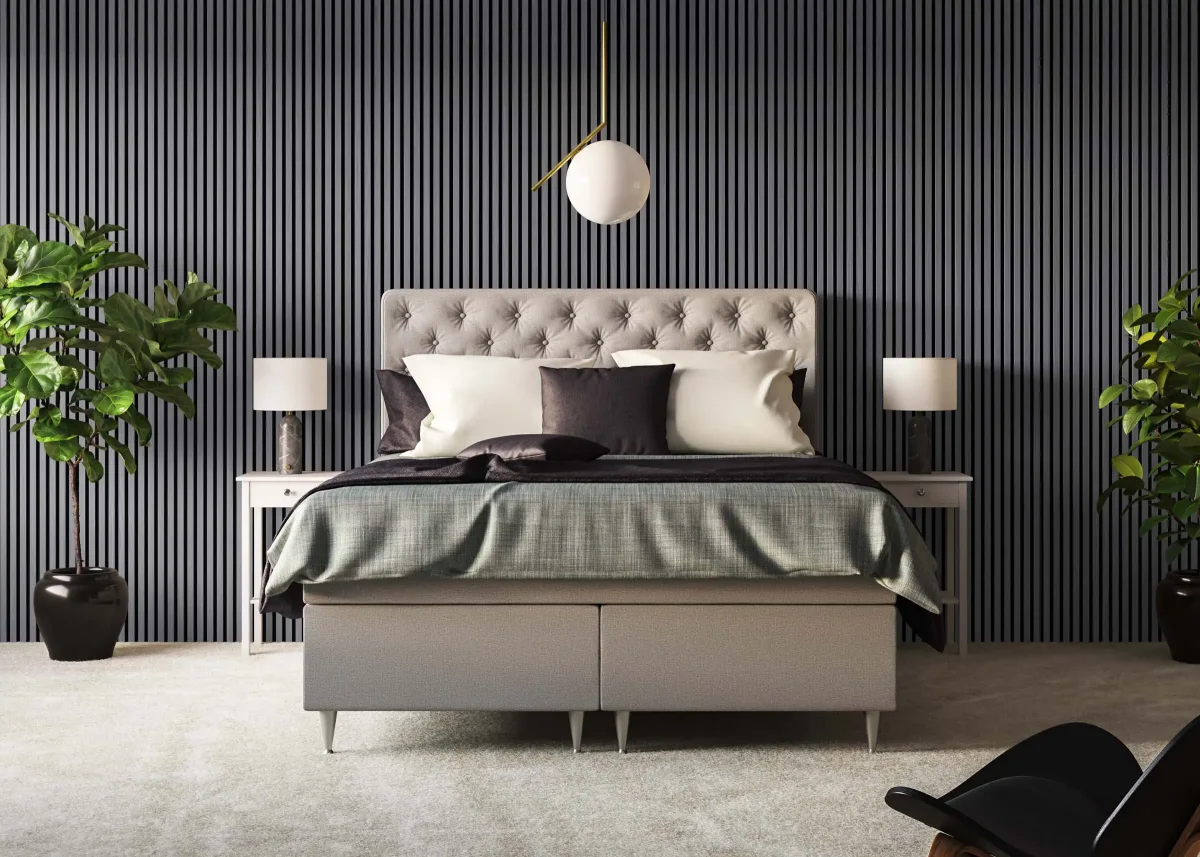 Rustic Grey Oak, black RecoSilent (acoustic felt) - Afbeelding 3
