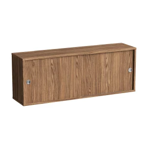 Wandkast met schuifdeuren walnoot 1240x300mm