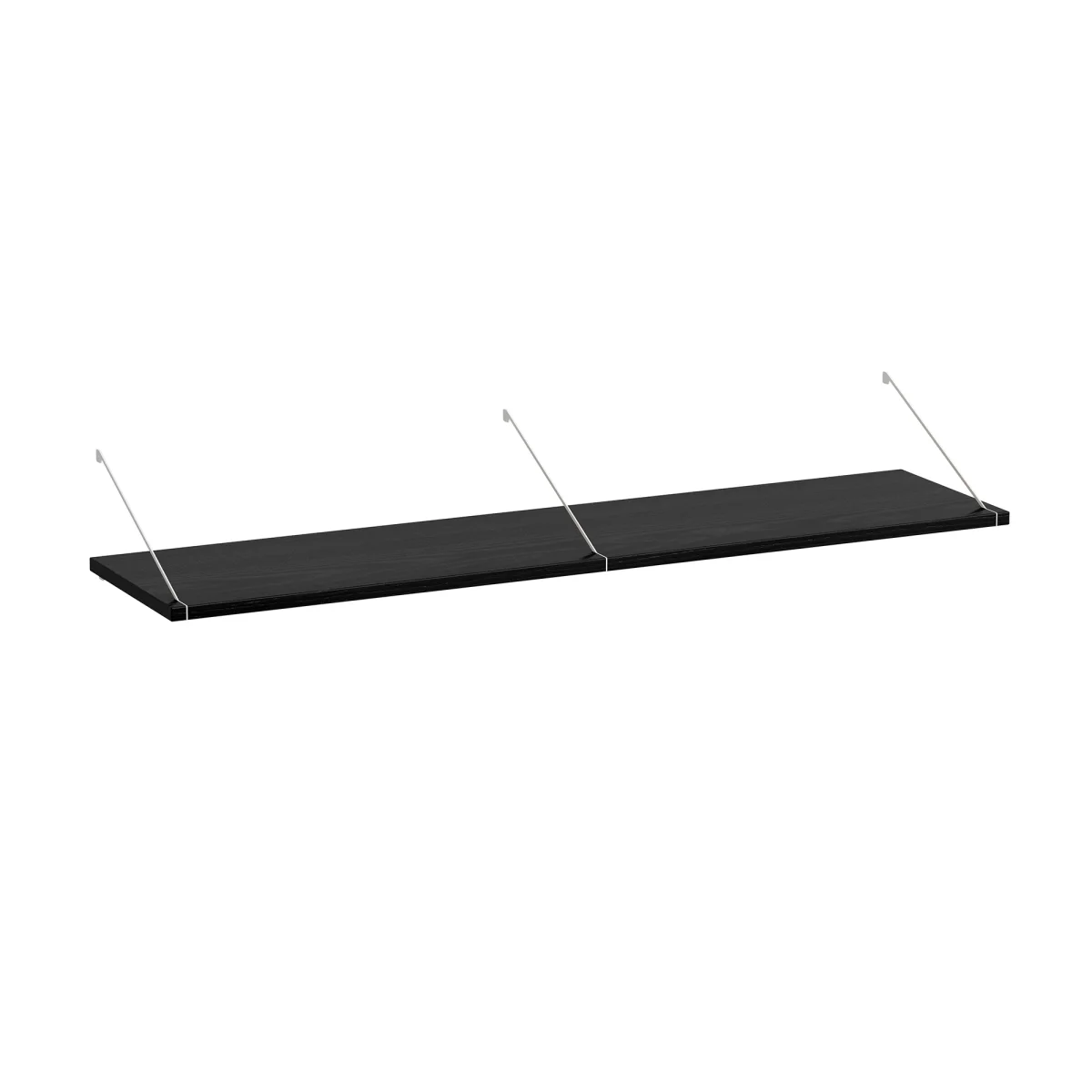 Wandplank in zwart gelakt essen 1240x300mm - Afbeelding 4