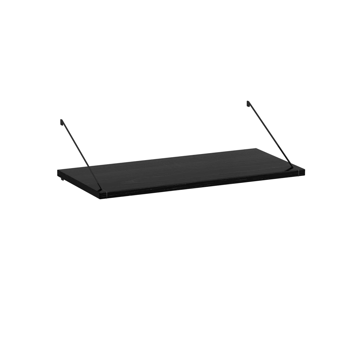 Wandplank in zwart gelakt essen 640x300mm - Afbeelding 2