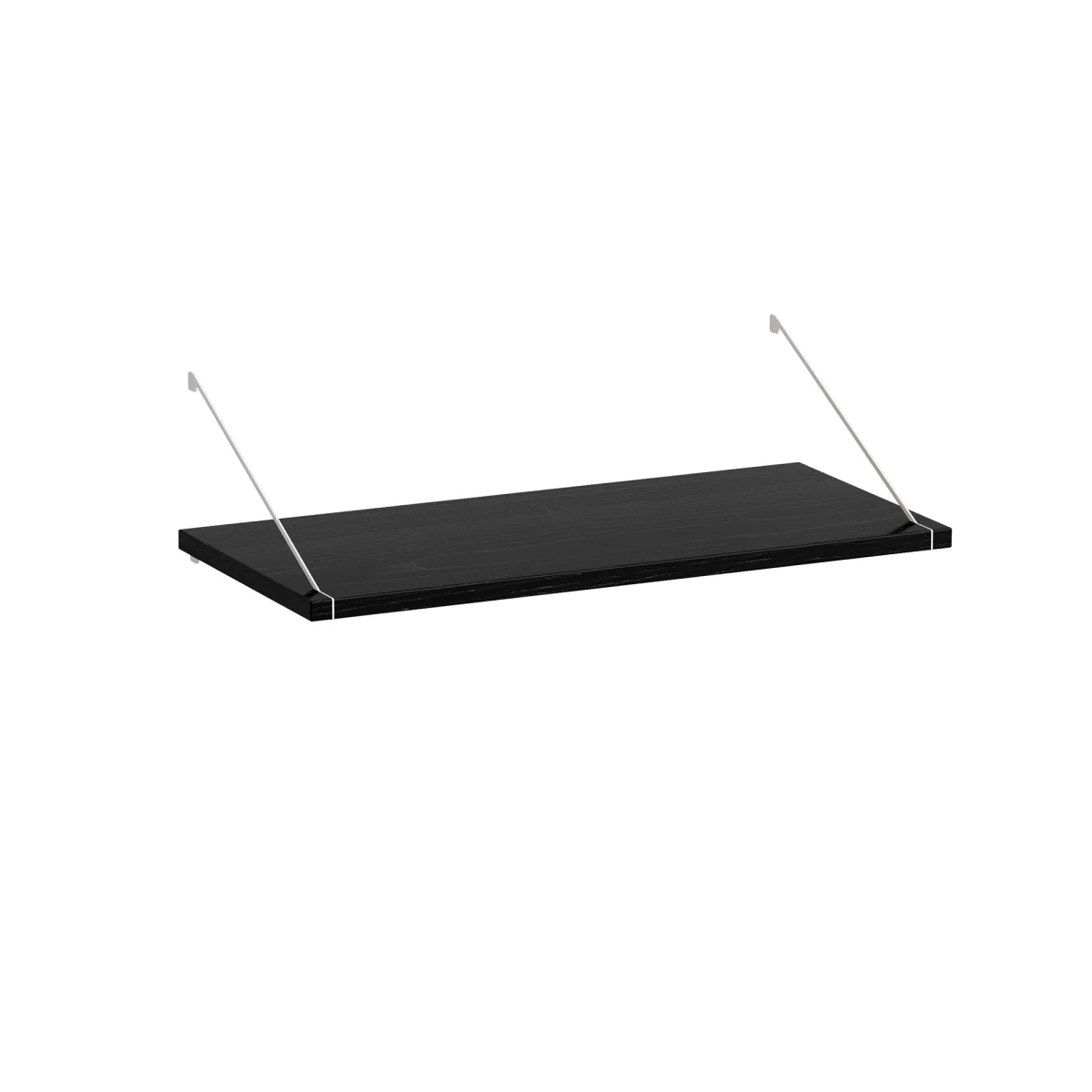 Wandplank in zwart gelakt essen 640x300mm - Afbeelding 4