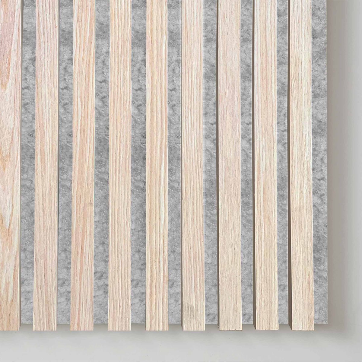 White Oak akoestisch paneel, grijs akoestisch vilt - Afbeelding 3