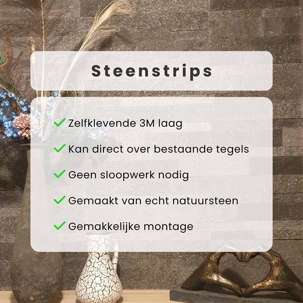 ISODECO Zelfklevende Steenstrip Natuursteen Rainforest Brown - Afbeelding 5