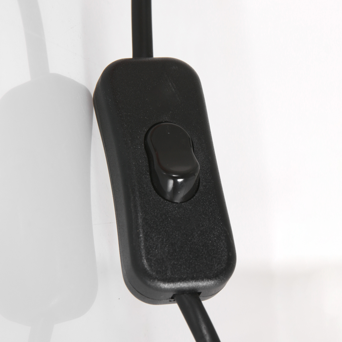 Tafellamp Jazz | E14 fitting | 18,5 cm | mat wit | zwarte kabel - Afbeelding 9